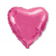 Сердце розовый металлик 45 см.